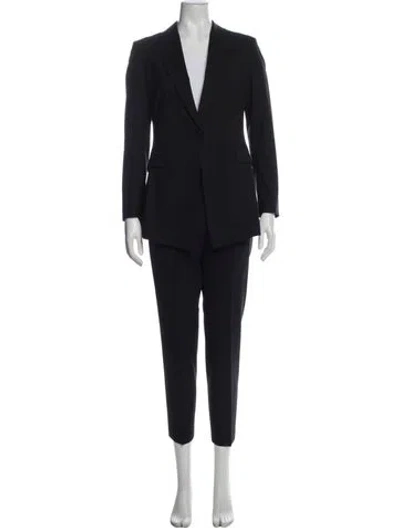 Pre-owned Theory Wool Pantsuit In Blue