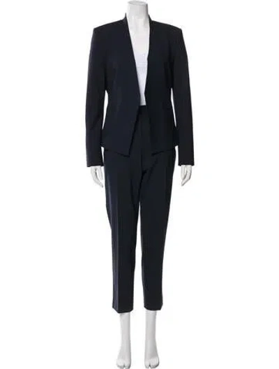 Pre-owned Theory Wool Pantsuit In Blue