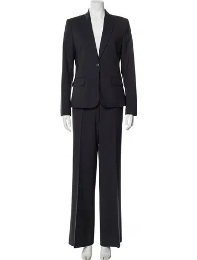 Pre-owned Theory Wool Pantsuit In Blue