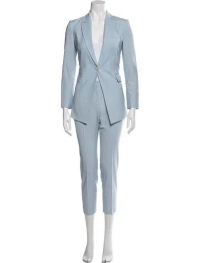 Pre-owned Theory Wool Pantsuit In Blue