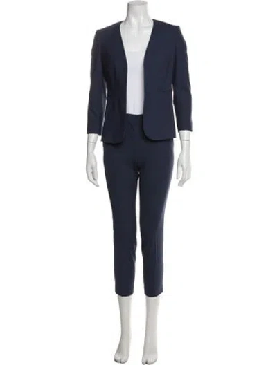 Pre-owned Theory Wool Pantsuit In Blue
