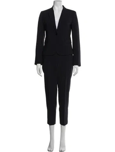 Pre-owned Theory Wool Pantsuit In Blue