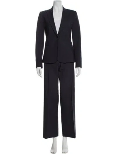 Pre-owned Theory Wool Pantsuit In Gray