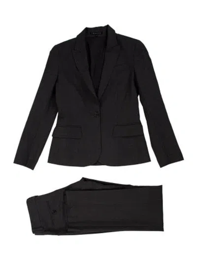 Pre-owned Theory Wool Pantsuit In Gray