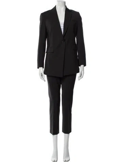 Pre-owned Theory Wool Pantsuit In Gray