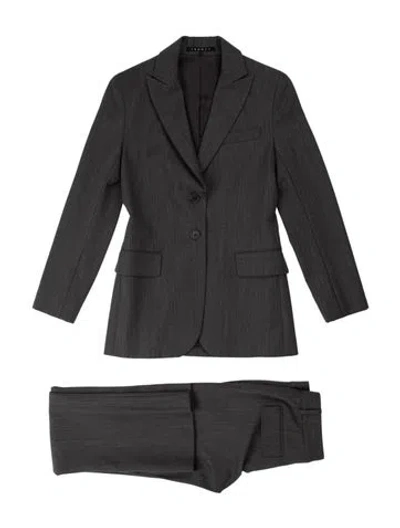 Pre-owned Theory Wool Pantsuit In Gray