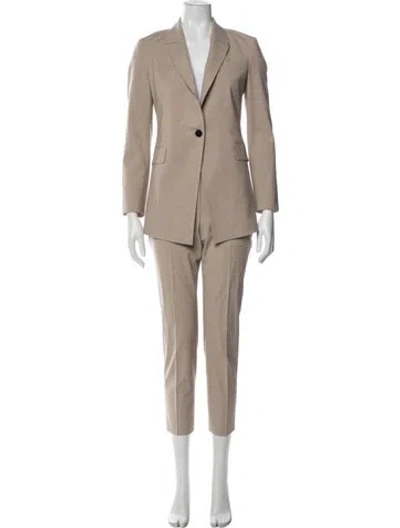 Pre-owned Theory Wool Pantsuit In Neutral