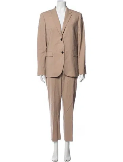 Pre-owned Theory Wool Pantsuit In Neutrals