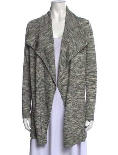 Pre-owned Theory Wool Patterned Sweater In Grey