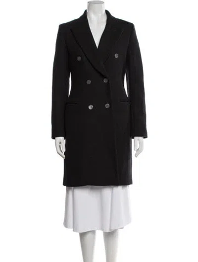 Pre-owned Theory Wool Peacoat In Black