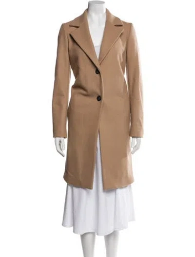 Pre-owned Theory Wool Peacoat In Neutral