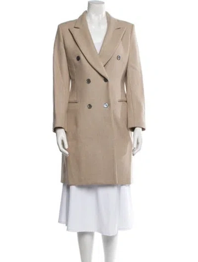 Pre-owned Theory Wool Peacoat In Neutral