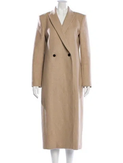 Pre-owned Theory Wool Peacoat In Neutral