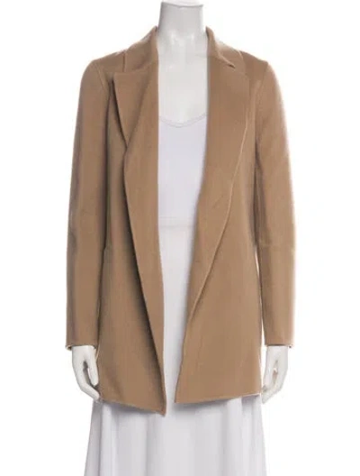 Pre-owned Theory Wool Peacoat In Neutral