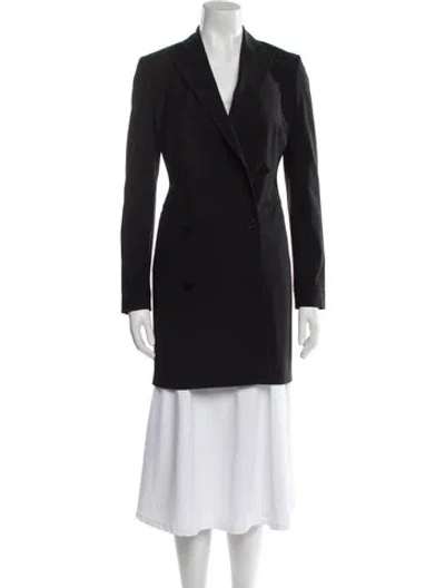 Pre-owned Theory Wool Peacoat W/ Tags In Black