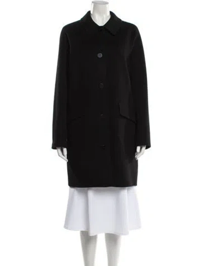 Pre-owned Theory Wool Peacoat W/ Tags In Black
