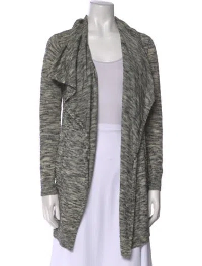 Pre-owned Theory Wool Printed Sweater In Gray