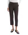 Theory Trecca Virgin Wool Pull-on Pants In Hunter Green Melange