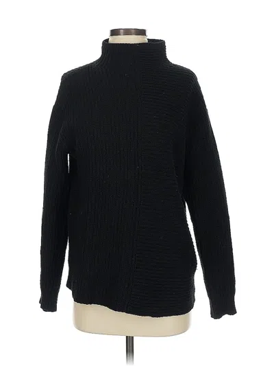 Pre-owned Theory Wool Pullover Sweater In Black