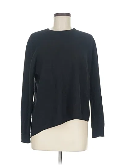 Pre-owned Theory Wool Pullover Sweater In Black