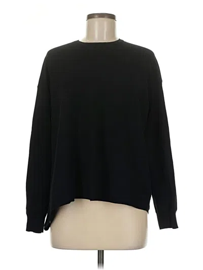 Pre-owned Theory Wool Pullover Sweater In Black