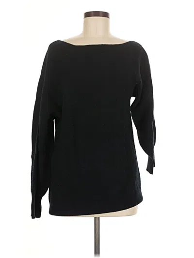 Pre-owned Theory Wool Pullover Sweater In Black