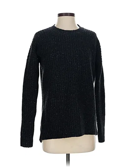Pre-owned Theory Wool Pullover Sweater In Black