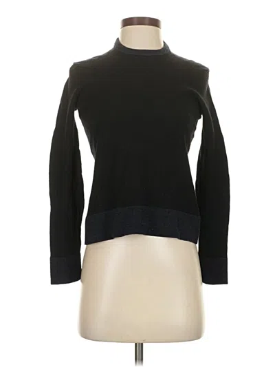 Pre-owned Theory Wool Pullover Sweater In Black