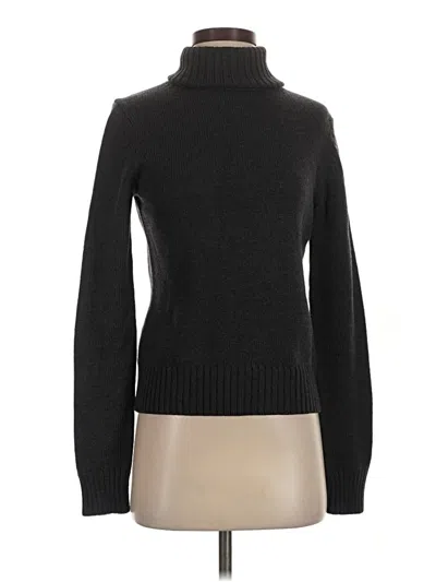 Pre-owned Theory Wool Pullover Sweater In Black