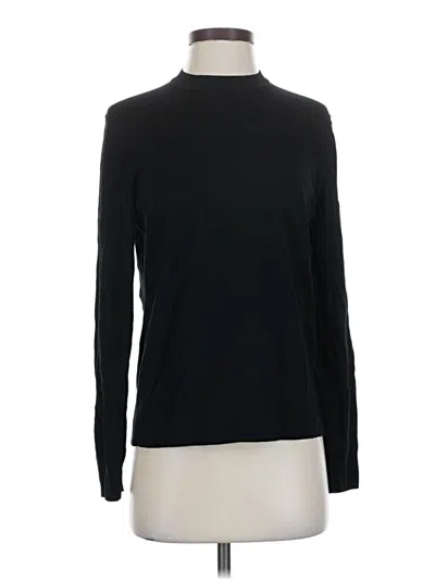 Pre-owned Theory Wool Pullover Sweater In Black