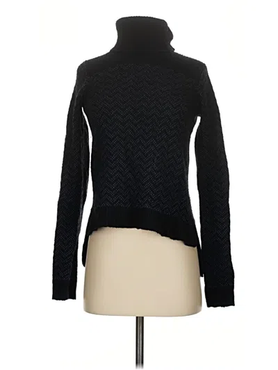 Pre-owned Theory Wool Pullover Sweater In Black