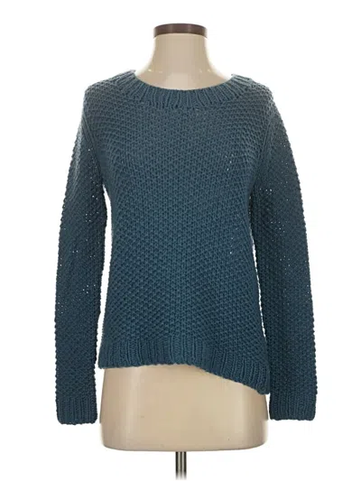 Pre-owned Theory Wool Pullover Sweater In Blue