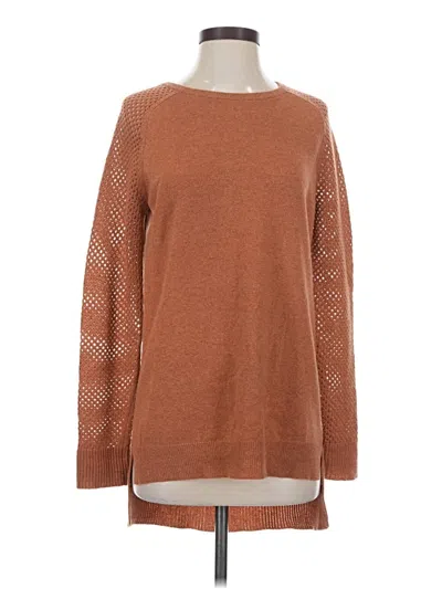 Pre-owned Theory Wool Pullover Sweater In Brown