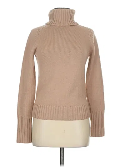 Pre-owned Theory Wool Pullover Sweater In Brown