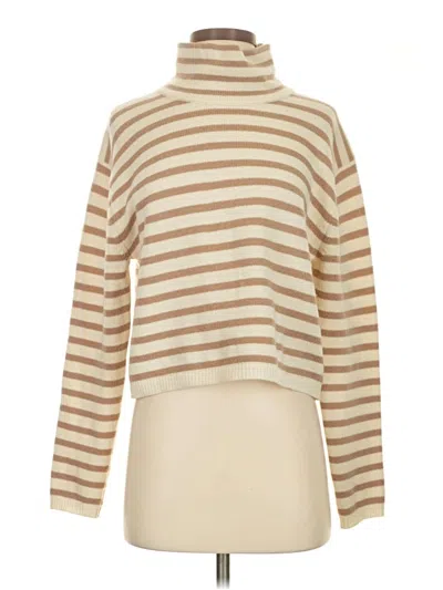 Pre-owned Theory Wool Pullover Sweater In Brown