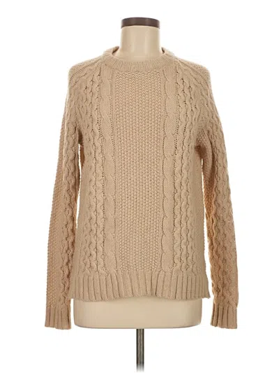 Pre-owned Theory Wool Pullover Sweater In Brown