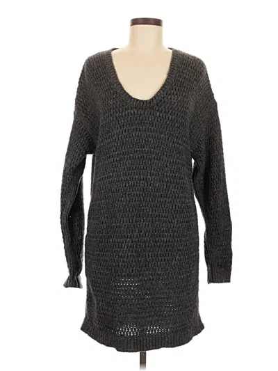 Pre-owned Theory Wool Pullover Sweater In Gray