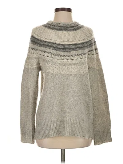 Pre-owned Theory Wool Pullover Sweater In Gray