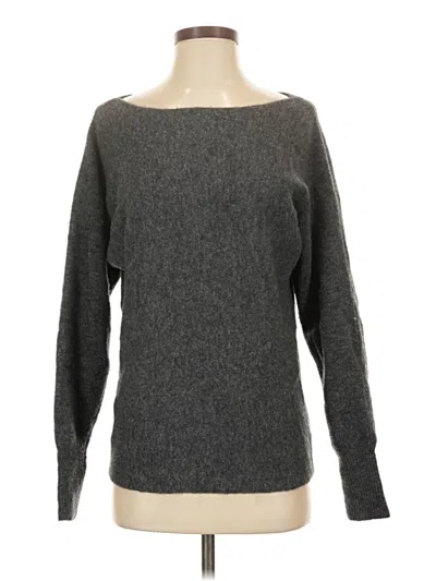 Pre-owned Theory Wool Pullover Sweater In Gray