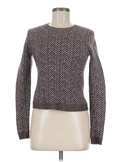 Pre-owned Theory Wool Pullover Sweater In Gray