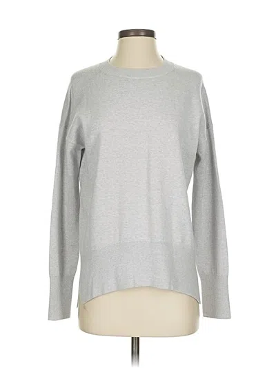 Pre-owned Theory Wool Pullover Sweater In Silver