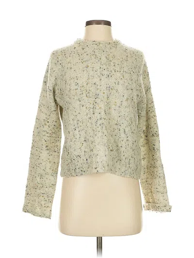 Pre-owned Theory Wool Pullover Sweater In White