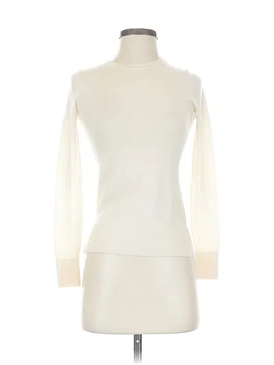 Pre-owned Theory Wool Pullover Sweater In White