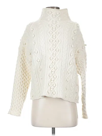 Pre-owned Theory Wool Pullover Sweater In White