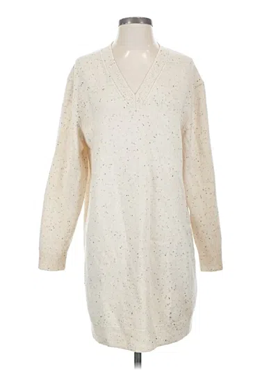Pre-owned Theory Wool Pullover Sweater In White