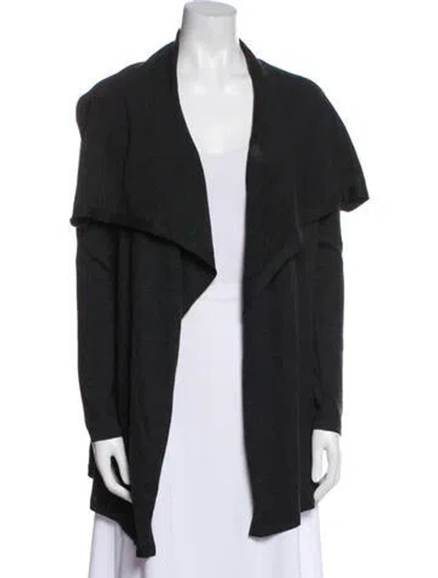 Pre-owned Theory Wool Robe In Black