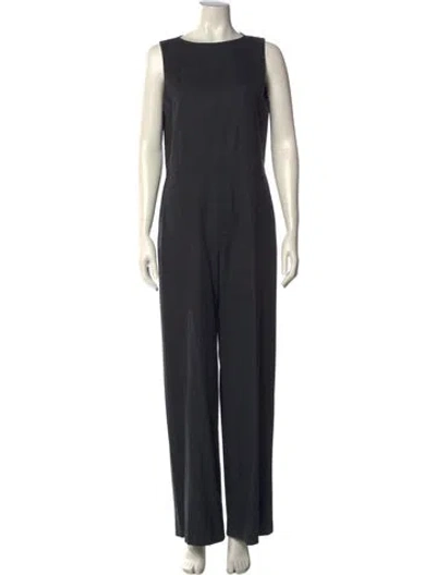 Pre-owned Theory Wool Scoop Neck Jumpsuit W/ Tags In Gray