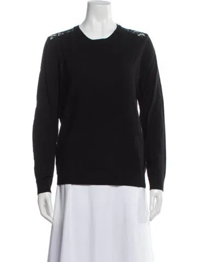 Pre-owned Theory Wool Scoop Neck Sweater W/ Tags In Blue