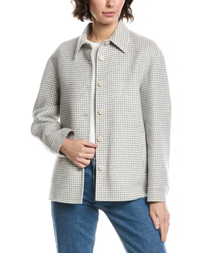Theory Wool Shirt Jacket In White
