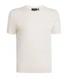 Theory Wool Short-sleeve Sweater In White